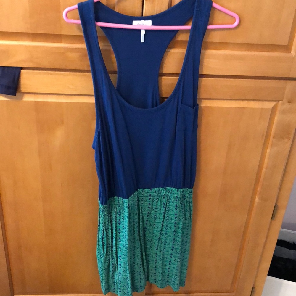 Summer racerback dress with pockets!